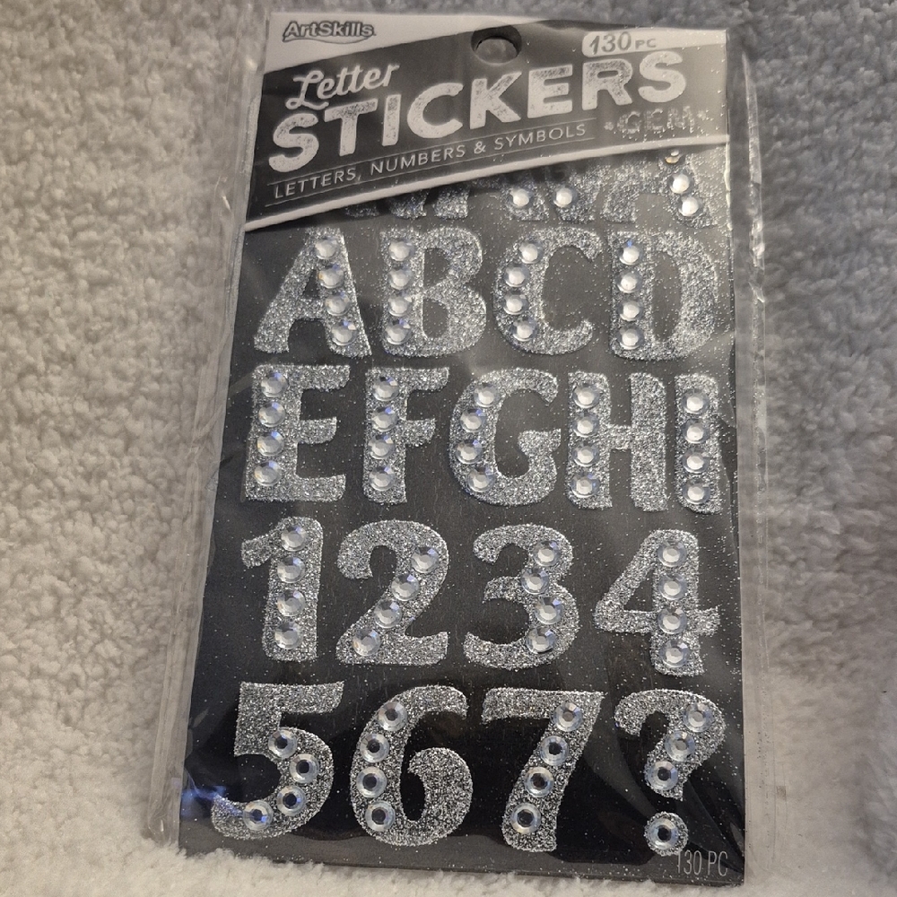 ArtSkills Silver Letter Stickers (130 Count)